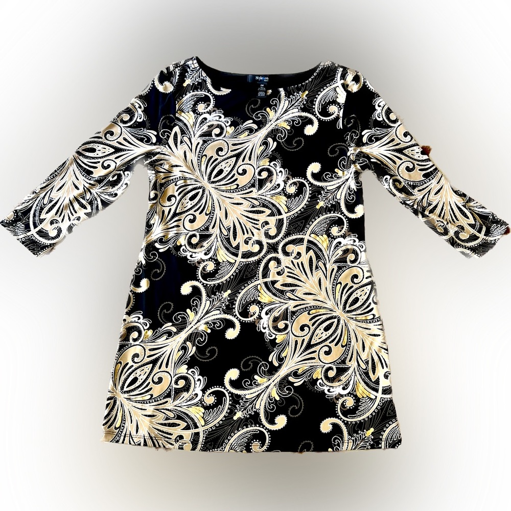 Style & Co Petite Quarter length Sleeve Dress